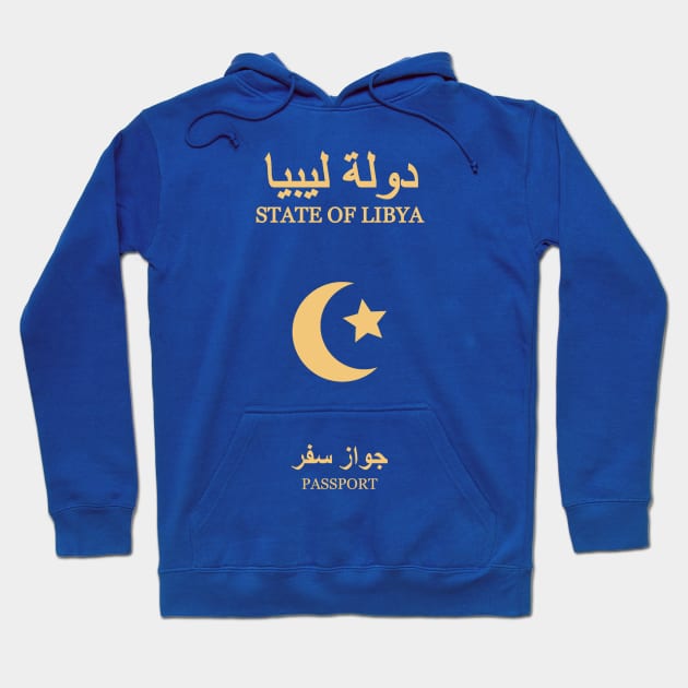 Libyan passport Hoodie by Travellers